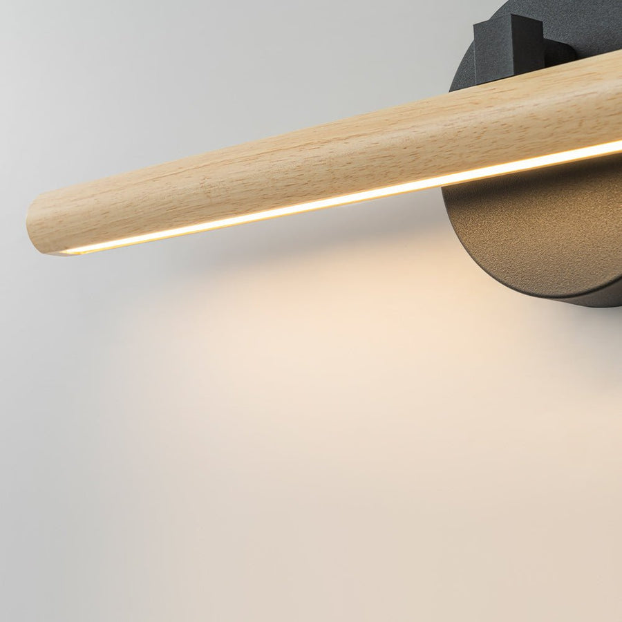 Farmhouze Light - Rustic Dimmable LED Adjustable Linear Pine Vanity Wall Lamp - Wall Sconce - 2 Units - 