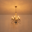 Load image into Gallery viewer, Farmhouze Light-Rustic Farmhouse Distressed Wood 6-Light Candle Chandelier-Chandelier-Dark Rustic-
