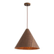Load image into Gallery viewer, Farmhouze Light - Rustic Single Wood Style Wide Conical Pendant Light - Pendant - Walnut - 
