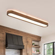 Load image into Gallery viewer, Farmhouze Light-Rustic Walnut Wood 5CCT Dimmable LED Oval Flush Mount Ceiling Light-Ceiling Light-37.4 in-
