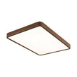 Load image into Gallery viewer, Farmhouze Light - Rustic Walnut Wood Dimmable LED Rectangle Ceiling Light - Ceiling Light - 23.6 In - 
