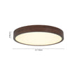 Load image into Gallery viewer, Farmhouze Light - Rustic Walnut Wood Dimmable LED Round Ceiling Light - Ceiling Light - 19.7 in - 
