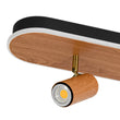 Load image into Gallery viewer, Farmhouze Light - Rustic Wood Spotlight Dimmable LED Linear Oval Ceiling Light - Ceiling Light - Oak Wood + Spotlight * 1 - 

