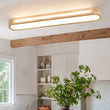 Load image into Gallery viewer, Farmhouze Light - Rustic Wooden Dimmable LED Long Oval Ceiling Light - Ceiling Light - 39.4 in - 

