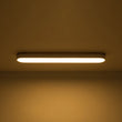 Load image into Gallery viewer, Farmhouze Light - Rustic Wooden LED Long Oval Semi Flush Ceiling Light - Ceiling Light - White - 
