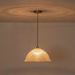 Load image into Gallery viewer, Farmhouze Light-Scandinavian 1-Light Striped Glass Dome Kitchen Pendant-Pendant-15 in-
