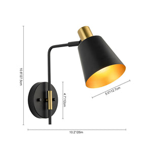 Farmhouze Light - Scandinavian 90 - Degree Rotation Head Conical Wall Light - Wall Sconce - 1 Pack - 