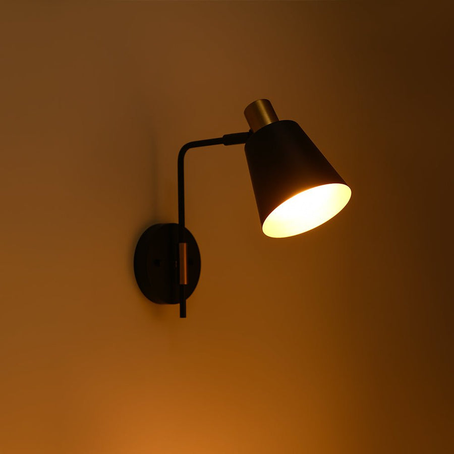 Farmhouze Light - Scandinavian 90 - Degree Rotation Head Conical Wall Light - Wall Sconce - 1 Pack - 