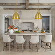Load image into Gallery viewer, Farmhouze Light-Scandinavian Minimalist Brass Metal Dome Pendant Kitchen Light-Pendant-Brass-
