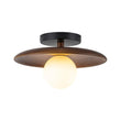 Load image into Gallery viewer, Farmhouze Light-Scandinavian Walnut Frosted Glass Globe Single Ceiling Light-Ceiling Light-11 in-
