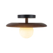 Load image into Gallery viewer, Farmhouze Light-Scandinavian Walnut Frosted Glass Globe Single Ceiling Light-Ceiling Light-11 in-
