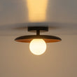 Load image into Gallery viewer, Farmhouze Light-Scandinavian Walnut Frosted Glass Globe Single Ceiling Light-Ceiling Light-11 in-
