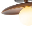 Load image into Gallery viewer, Farmhouze Light-Scandinavian Walnut Frosted Glass Globe Single Ceiling Light-Ceiling Light-11 in-
