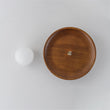 Load image into Gallery viewer, Farmhouze Light-Scandinavian Walnut Frosted Glass Globe Single Ceiling Light-Ceiling Light-11 in-
