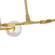 Load image into Gallery viewer, Farmhouze Light-Sculptural 5-Light Gray Tinted Glass Globe Branch Island Pendant-Chandelier-Brass-
