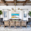 Load image into Gallery viewer, Farmhouze Light-Sculptural 5-Light Gray Tinted Glass Globe Branch Island Pendant-Chandelier-Brass-
