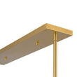 Load image into Gallery viewer, Farmhouze Light-Sculptural Brass Layered Frosted Glass Linear Island Pendant-Chandelier-Brass-
