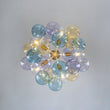 Load image into Gallery viewer, Farmhouze Light - Sculptural Cluster Color Tinted Glass Globe Bubble Semi Flush - Chandelier - 24.8 in - 
