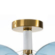 Load image into Gallery viewer, Farmhouze Light - Sculptural Cluster Color Tinted Glass Globe Bubble Semi Flush - Chandelier - 24.8 in - 

