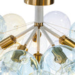 Load image into Gallery viewer, Farmhouze Light - Sculptural Cluster Color Tinted Glass Globe Bubble Semi Flush - Chandelier - 24.8 in - 
