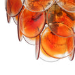 Load image into Gallery viewer, Farmhouze Light-Sculptural Retro Tangerine Glass Disc Tiered Round Chandelier-Chandelier-Brass-
