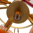 Load image into Gallery viewer, Farmhouze Light-Sculptural Retro Tangerine Glass Disc Tiered Round Chandelier-Chandelier-Brass-
