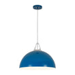 Load image into Gallery viewer, Farmhouze Light-Shaker Minimalist 1-Light Iron Dome Kitchen Pendant-Pendant-Blue-
