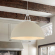 Load image into Gallery viewer, Farmhouze Light-Shaker Minimalist 1-Light Iron Dome Kitchen Pendant-Pendant-Gray-
