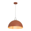 Load image into Gallery viewer, Farmhouze Light-Shaker Minimalist 1-Light Iron Dome Kitchen Pendant-Pendant-Orange-
