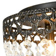 Load image into Gallery viewer, Farmhouze Light-Spanish Bronze Round Cascaded Crystal Cage Ceiling Light-Ceiling Light-Dark Bronze-
