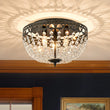 Load image into Gallery viewer, Farmhouze Light-Spanish Bronze Round Cascaded Crystal Cage Ceiling Light-Ceiling Light-Dark Bronze-
