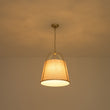 Load image into Gallery viewer, Farmhouze Light-Spanish Farmhouse 4-Light Drum Beige Linen Lantern Pendant-Chandelier-19.7 in-
