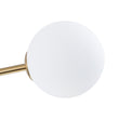 Load image into Gallery viewer, Farmhouze Light - Statement 12 - Light Frosted Glass Globe Sputnik Sunburst Chandelier - Chandelier - Brass - 
