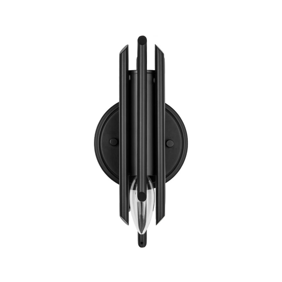 Farmhouze Light - Statement Cylindrical Pipe Bathroom Single Wall Light - Wall Sconce - Chrome - 