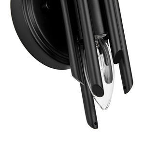 Farmhouze Light - Statement Cylindrical Pipe Bathroom Single Wall Light - Wall Sconce - Chrome - 