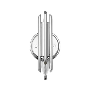 Farmhouze Light - Statement Cylindrical Pipe Bathroom Single Wall Light - Wall Sconce - Chrome - 