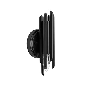 Farmhouze Light - Statement Cylindrical Pipe Bathroom Single Wall Light - Wall Sconce - Chrome - 