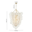 Load image into Gallery viewer, Farmhouze Light - Statement Draped Swirled Glass Globe Chandelier - Chandelier - Brass - 
