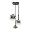 Load image into Gallery viewer, Farmhouze Light - Stylish 3 - Light Gradient Glass Globe Pendant Light - Chandelier - Gold Tone - 

