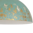 Load image into Gallery viewer, Farmhouze Light - Vintage 1 - Light Gold Green Patina Metal Dome Pendant - Chandelier - 15.7 in - 
