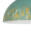 Load image into Gallery viewer, Farmhouze Light - Vintage 1 - Light Gold Green Patina Metal Semi Flush Mount - Ceiling Light - 13.8 in - 
