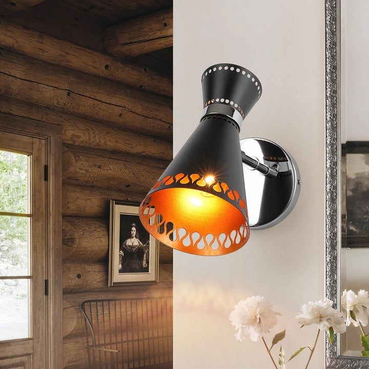 Farmhouze Light - Vintage 180 - Degree Rotation Cone Single Wall Light - Wall Sconce - 1 Pack - 
