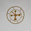 Load image into Gallery viewer, Farmhouze Light-Vintage 4-Light Antique Gold Metal Cylinder Cage Lantern Pendant-Ceiling Light-21.7 in-
