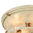 Load image into Gallery viewer, Farmhouze Light-Vintage 4-Light Weathered White Iron Drum Cage Semi Flush-Ceiling Light-13.8 in-
