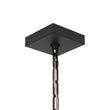 Load image into Gallery viewer, Farmhouze Light-Vintage 5-Light Candle Arched Square Cage Chandelier-Ceiling Light-Black-
