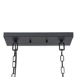 Load image into Gallery viewer, Farmhouze Light-Vintage 5-Light Candle Style Arched Rectangle Island Chandelier-Ceiling Light-Black-
