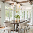 Load image into Gallery viewer, Farmhouze Light-Vintage 6-Light White Pleated Fabric Tiered Candle Chandelier-Chandelier-Brass-
