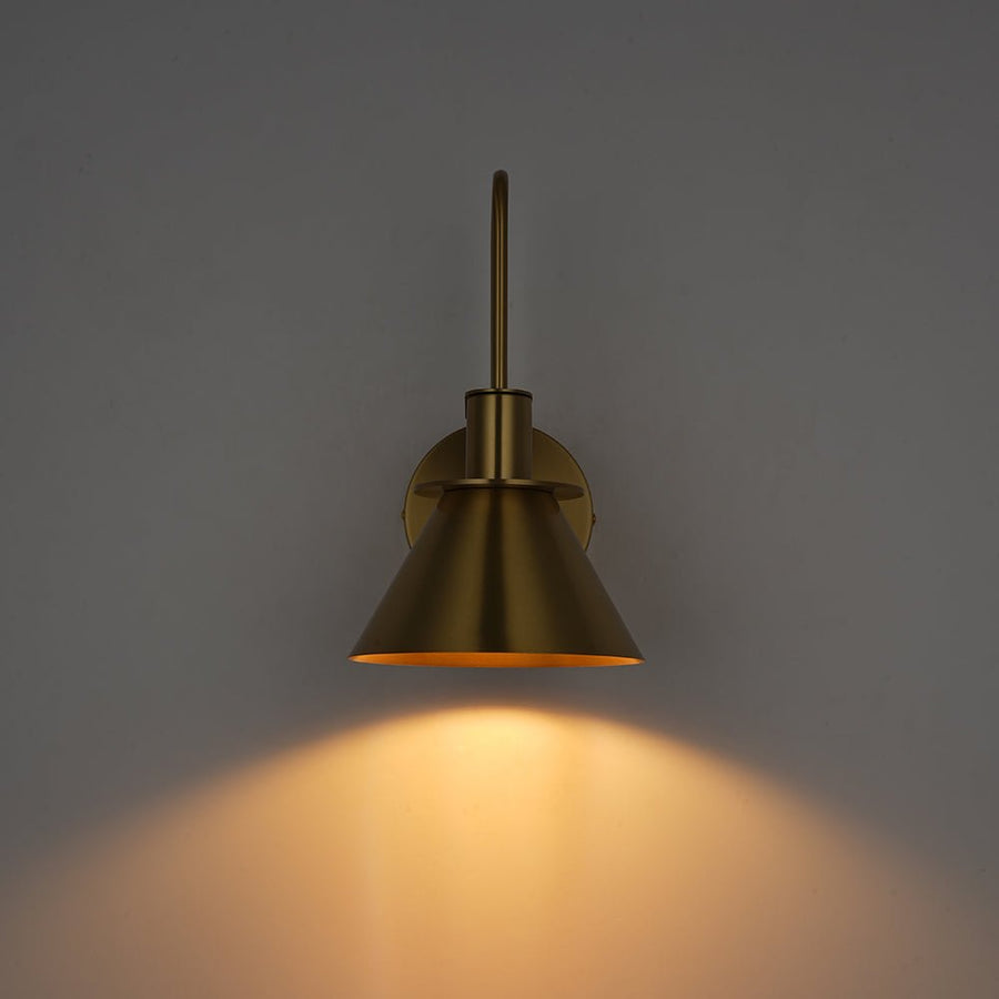 Farmhouze Light - Vintage Bedroom Bedside Wall Lamp - Wall Sconce - Brass - 