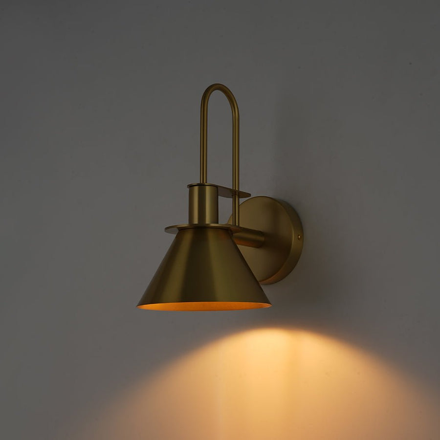 Farmhouze Light - Vintage Bedroom Bedside Wall Lamp - Wall Sconce - Brass - 