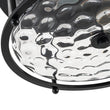 Load image into Gallery viewer, Farmhouze Light - Vintage Black 2 - Light Water Glass Drum Semi Flush Mount - Ceiling Light - Black - 
